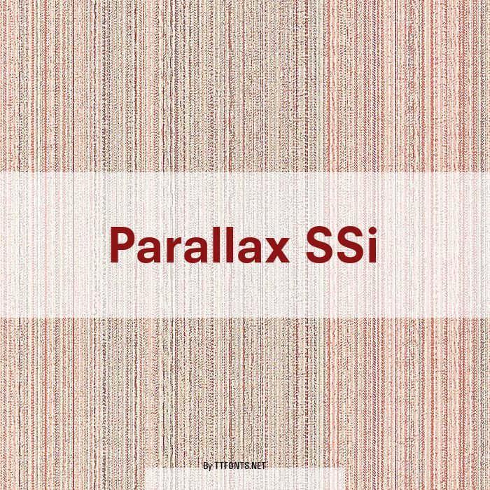 Parallax SSi example